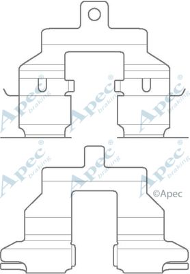 APEC BRAKING Tarvikesarja, jarrupala KIT1146